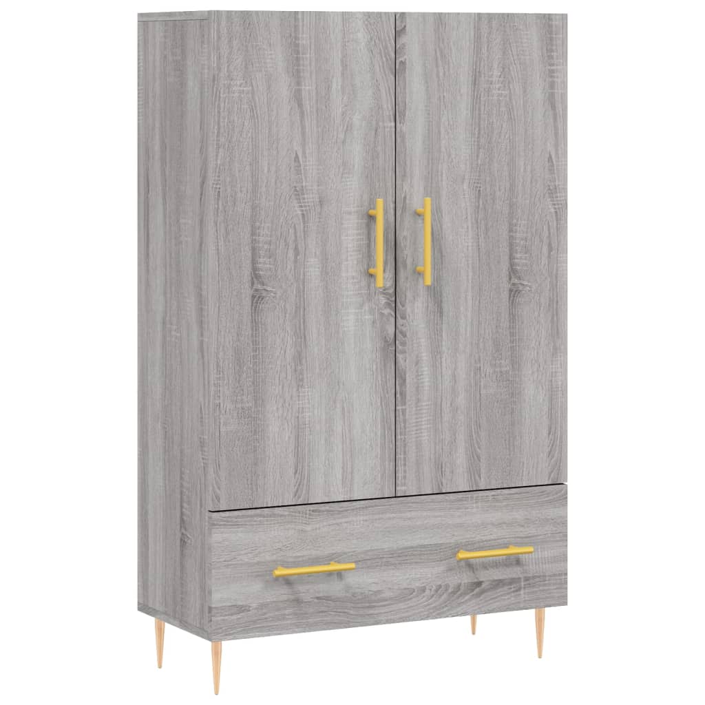 Ντουλάπα Γκρι Sonoma 69,5 x 31 x 115 εκ. από Επεξεργασμένο Ξύλο