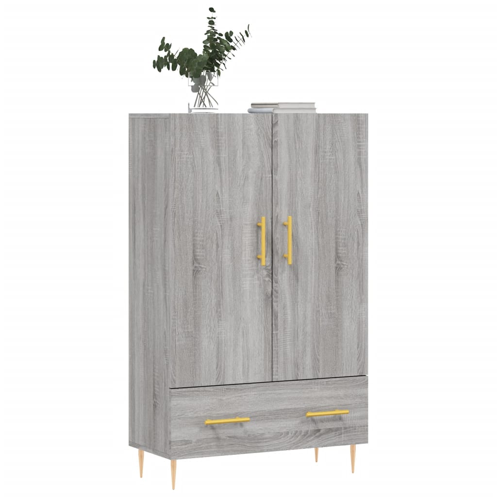 Ντουλάπα Γκρι Sonoma 69,5 x 31 x 115 εκ. από Επεξεργασμένο Ξύλο