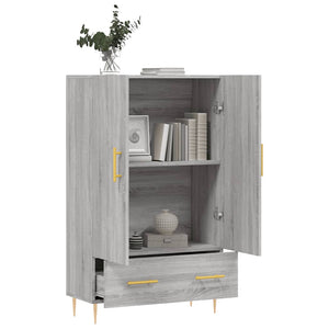 Ντουλάπα Γκρι Sonoma 69,5 x 31 x 115 εκ. από Επεξεργασμένο Ξύλο