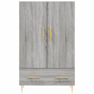 Ντουλάπα Γκρι Sonoma 69,5 x 31 x 115 εκ. από Επεξεργασμένο Ξύλο