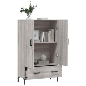 Ντουλάπα Γκρι Sonoma 69,5 x 31 x 115 εκ. από Επεξεργασμένο Ξύλο