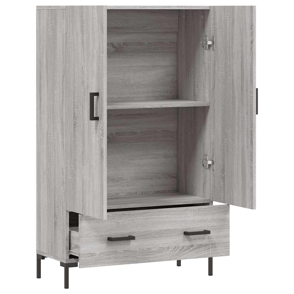 Ντουλάπα Γκρι Sonoma 69,5 x 31 x 115 εκ. από Επεξεργασμένο Ξύλο