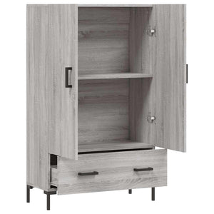 Ντουλάπα Γκρι Sonoma 69,5 x 31 x 115 εκ. από Επεξεργασμένο Ξύλο