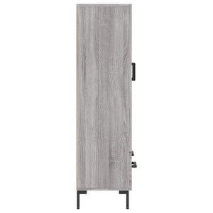 Ντουλάπα Γκρι Sonoma 69,5 x 31 x 115 εκ. από Επεξεργασμένο Ξύλο