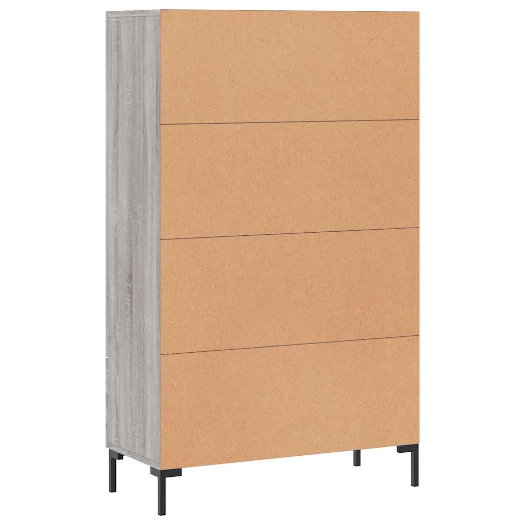 Ντουλάπα Γκρι Sonoma 69,5 x 31 x 115 εκ. από Επεξεργασμένο Ξύλο