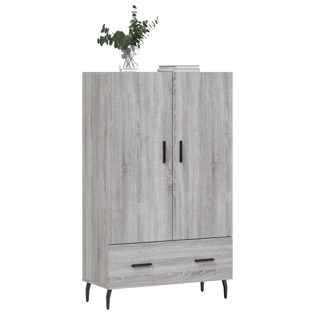 Ντουλάπα Γκρι Sonoma 69,5 x 31 x 115 εκ. από Επεξεργασμένο Ξύλο