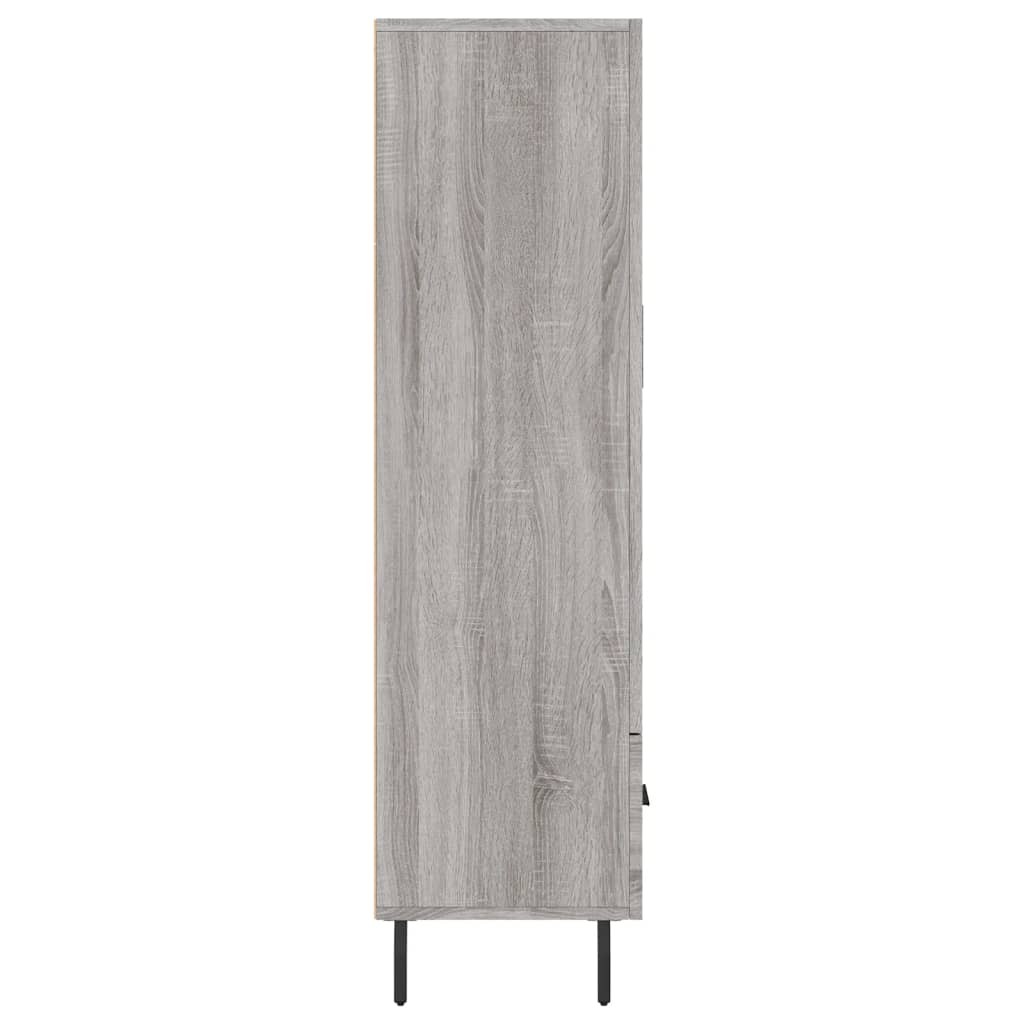 Ντουλάπα Γκρι Sonoma 69,5 x 31 x 115 εκ. από Επεξεργασμένο Ξύλο