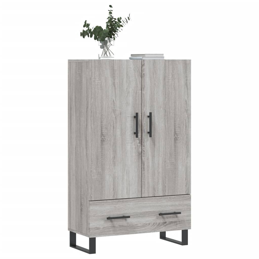 Ντουλάπα Γκρι Sonoma 69,5 x 31 x 115 εκ. από Επεξεργασμένο Ξύλο