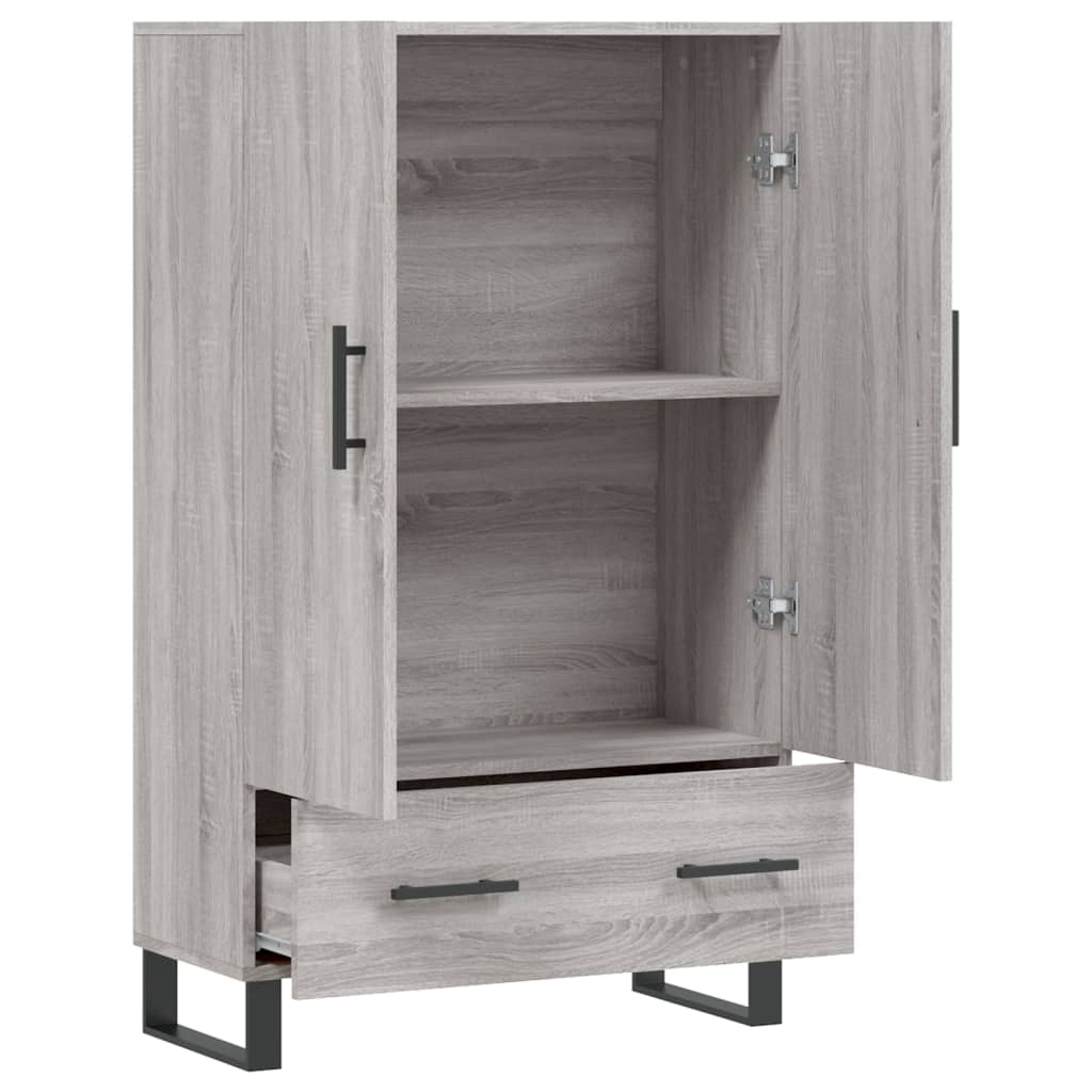 Ντουλάπα Γκρι Sonoma 69,5 x 31 x 115 εκ. από Επεξεργασμένο Ξύλο
