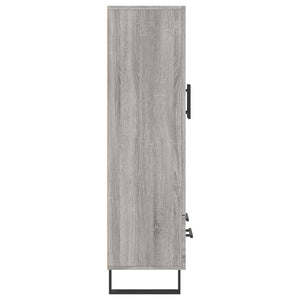 Ντουλάπα Γκρι Sonoma 69,5 x 31 x 115 εκ. από Επεξεργασμένο Ξύλο