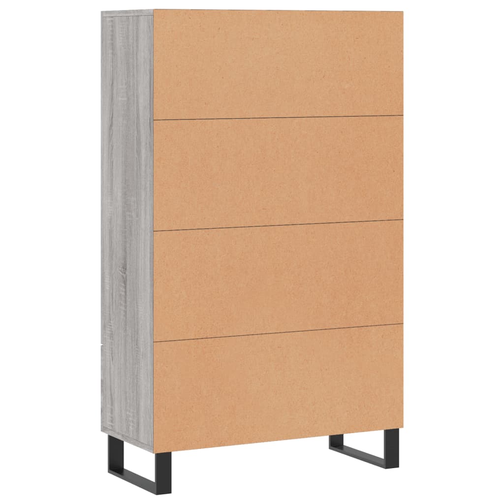 Ντουλάπα Γκρι Sonoma 69,5 x 31 x 115 εκ. από Επεξεργασμένο Ξύλο