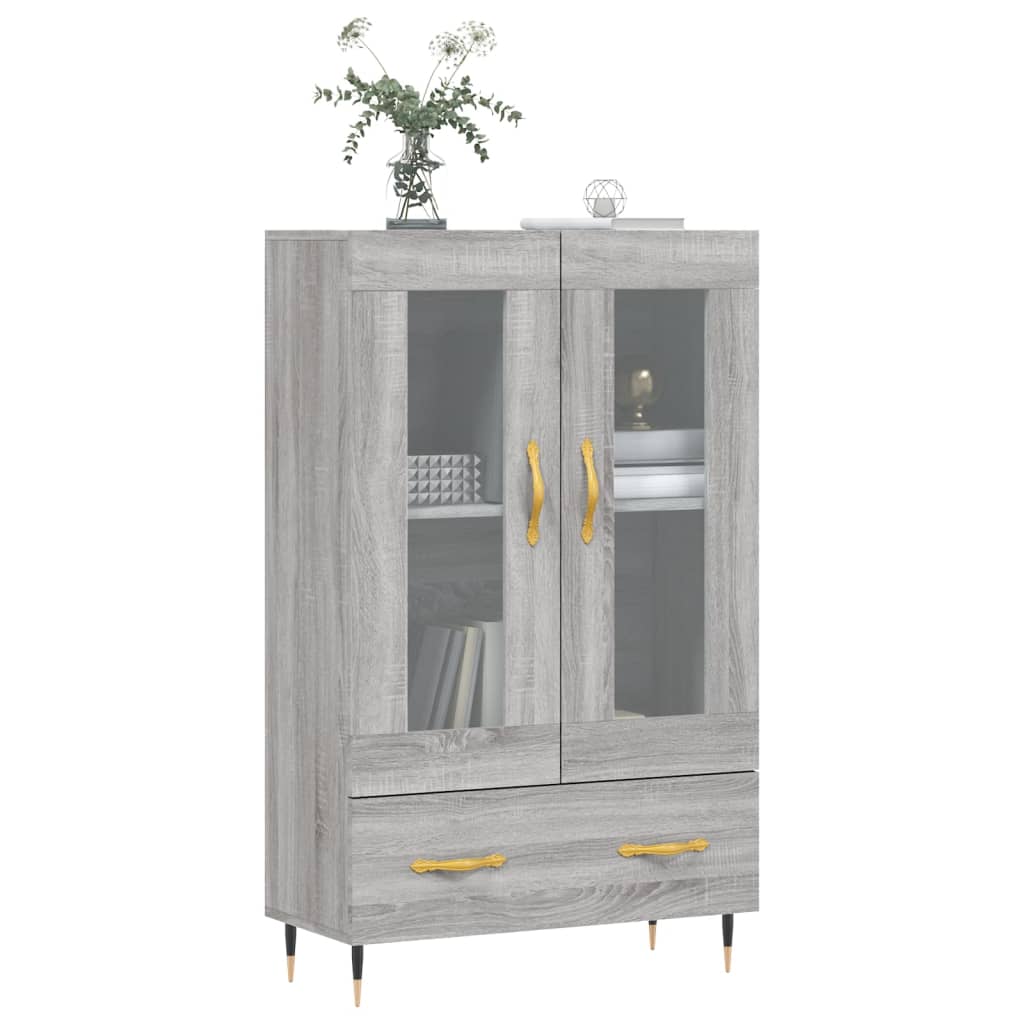 Ντουλάπα Γκρι Sonoma 69,5 x 31 x 115 εκ. από Επεξεργασμένο Ξύλο