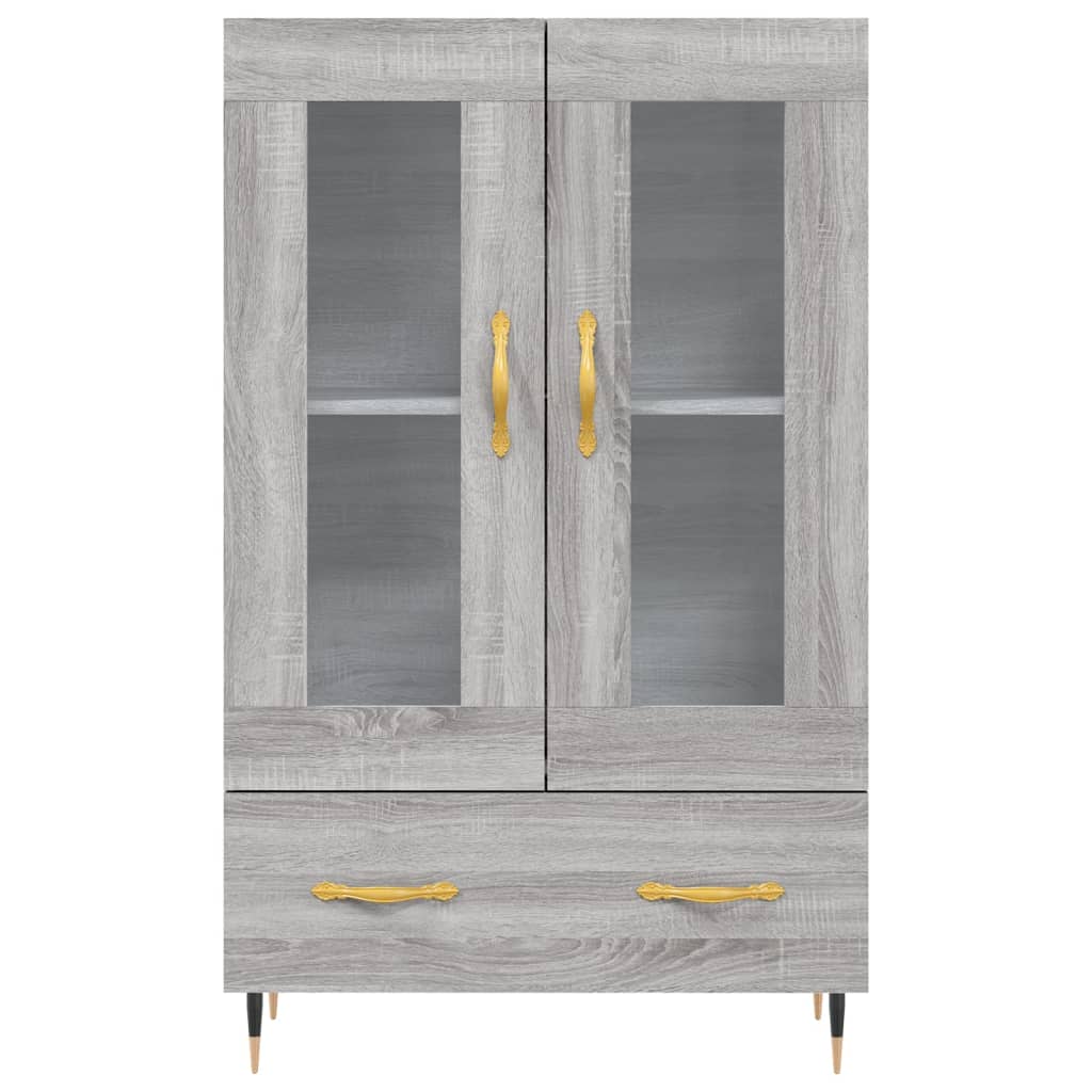 Ντουλάπα Γκρι Sonoma 69,5 x 31 x 115 εκ. από Επεξεργασμένο Ξύλο