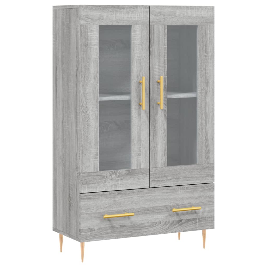 Ντουλάπα Γκρι Sonoma 69,5 x 31 x 115 εκ. από Επεξεργασμένο Ξύλο - Pakobazaar