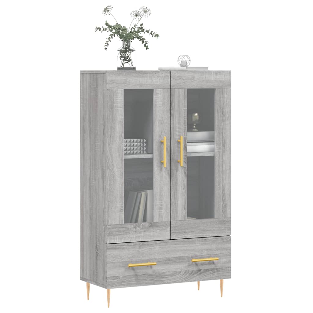 Ντουλάπα Γκρι Sonoma 69,5 x 31 x 115 εκ. από Επεξεργασμένο Ξύλο - Pakobazaar