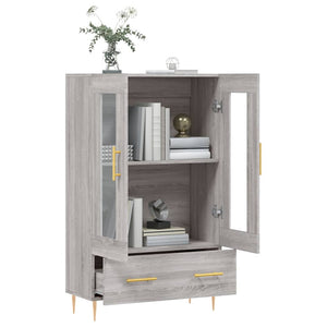 Ντουλάπα Γκρι Sonoma 69,5 x 31 x 115 εκ. από Επεξεργασμένο Ξύλο - Pakobazaar