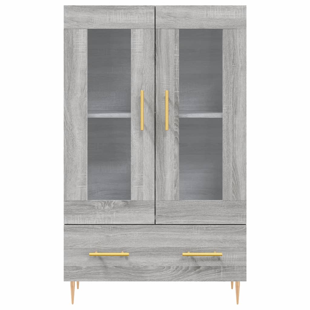Ντουλάπα Γκρι Sonoma 69,5 x 31 x 115 εκ. από Επεξεργασμένο Ξύλο - Pakobazaar