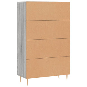 Ντουλάπα Γκρι Sonoma 69,5 x 31 x 115 εκ. από Επεξεργασμένο Ξύλο - Pakobazaar