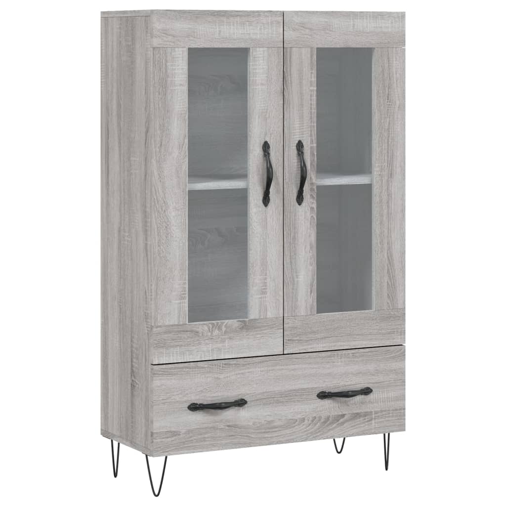 Ντουλάπα Γκρι Sonoma 69,5 x 31 x 115 εκ. από Επεξεργασμένο Ξύλο