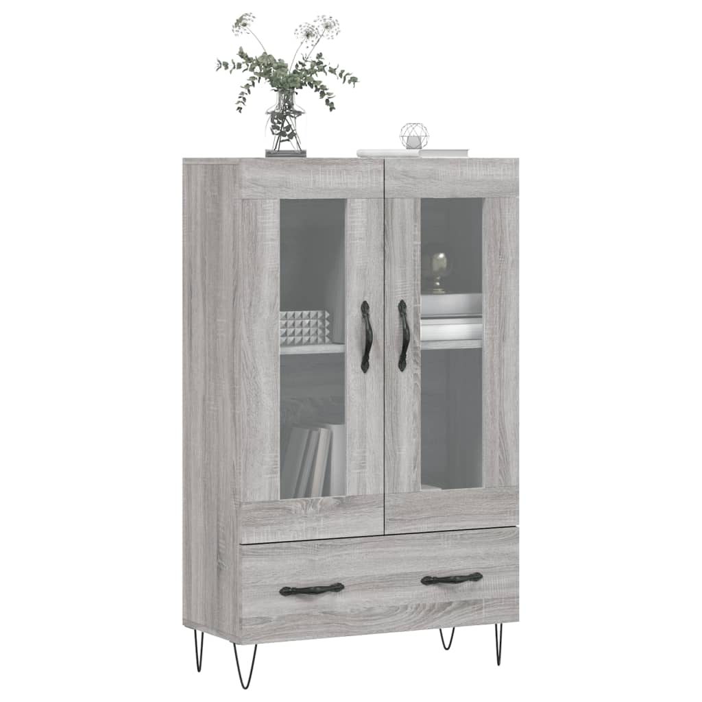 Ντουλάπα Γκρι Sonoma 69,5 x 31 x 115 εκ. από Επεξεργασμένο Ξύλο