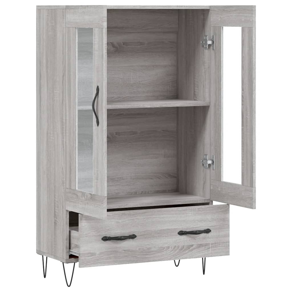 Ντουλάπα Γκρι Sonoma 69,5 x 31 x 115 εκ. από Επεξεργασμένο Ξύλο