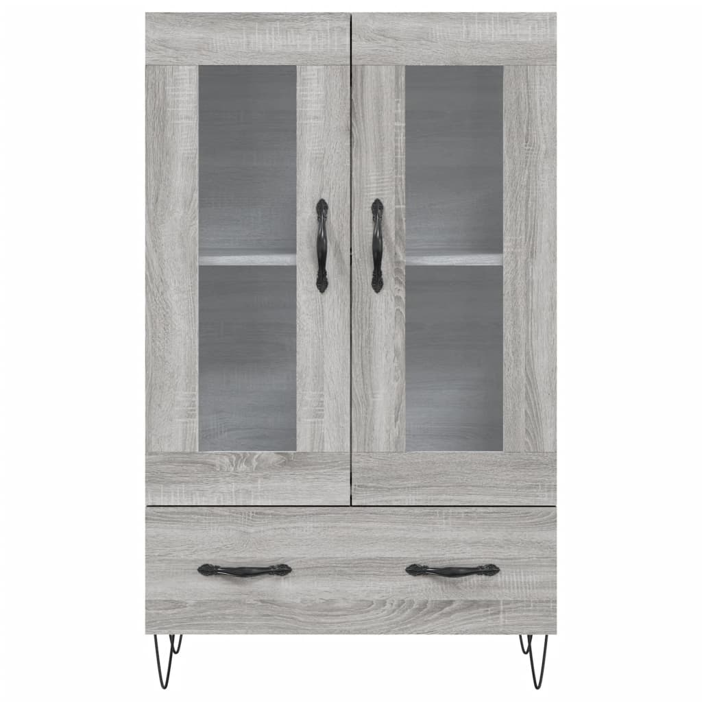 Ντουλάπα Γκρι Sonoma 69,5 x 31 x 115 εκ. από Επεξεργασμένο Ξύλο