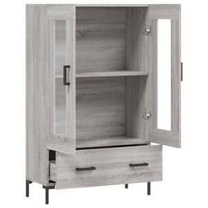 Ντουλάπα Γκρι Sonoma 69,5 x 31 x 115 εκ. από Επεξεργασμένο Ξύλο