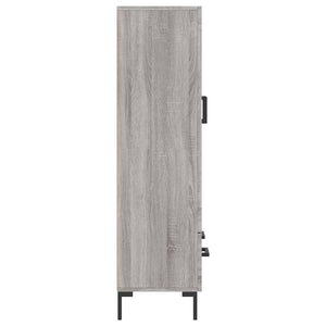 Ντουλάπα Γκρι Sonoma 69,5 x 31 x 115 εκ. από Επεξεργασμένο Ξύλο