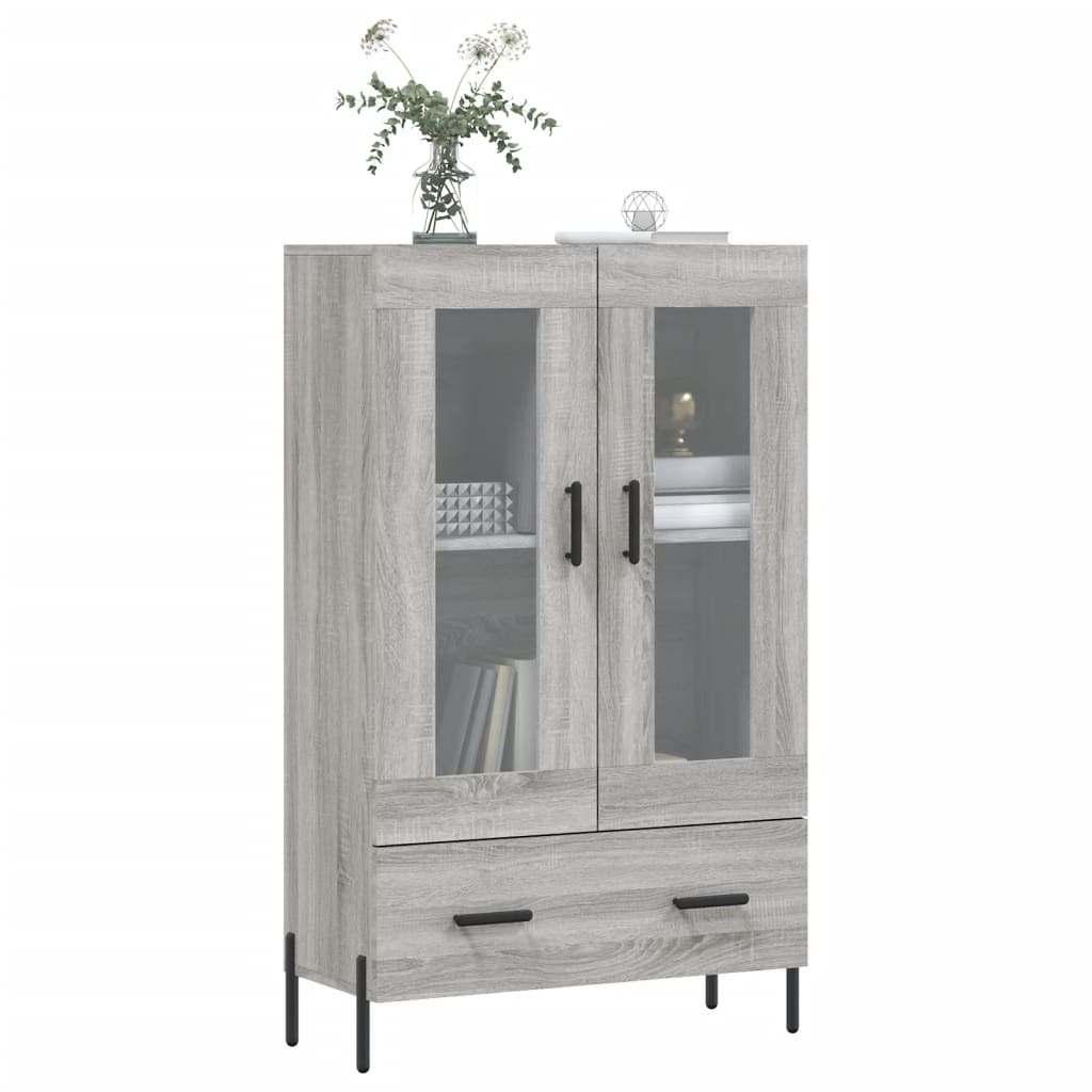 Ντουλάπα Γκρι Sonoma 69,5 x 31 x 115 εκ. από Επεξεργασμένο Ξύλο