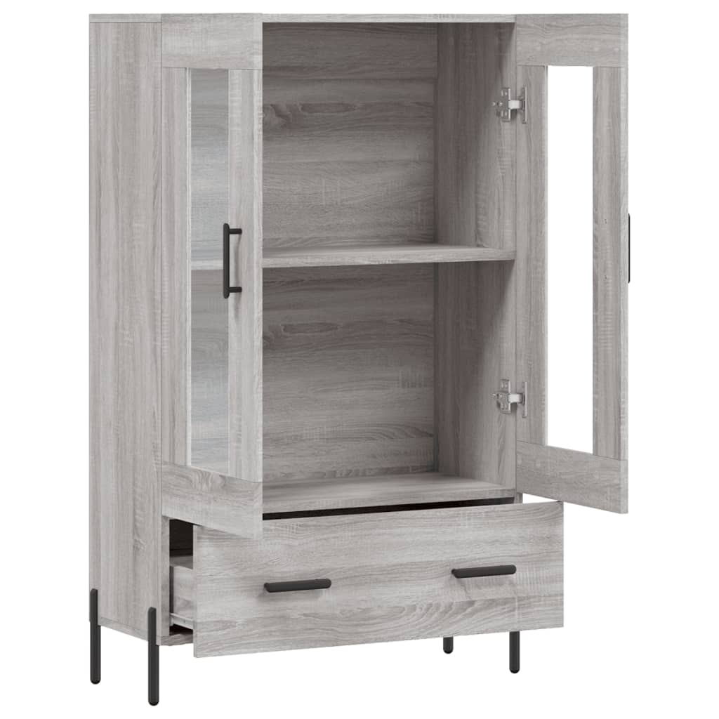 Ντουλάπα Γκρι Sonoma 69,5 x 31 x 115 εκ. από Επεξεργασμένο Ξύλο