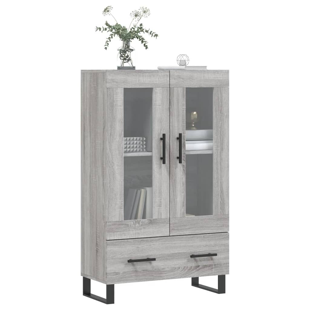 Ντουλάπα Γκρι Sonoma 69,5 x 31 x 115 εκ. από Επεξεργασμένο Ξύλο - Pakobazaar