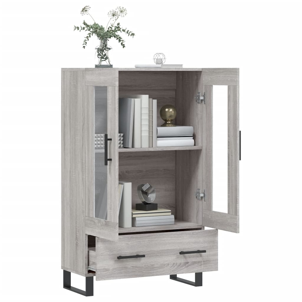 Ντουλάπα Γκρι Sonoma 69,5 x 31 x 115 εκ. από Επεξεργασμένο Ξύλο - Pakobazaar