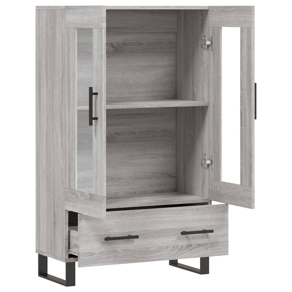 Ντουλάπα Γκρι Sonoma 69,5 x 31 x 115 εκ. από Επεξεργασμένο Ξύλο - Pakobazaar
