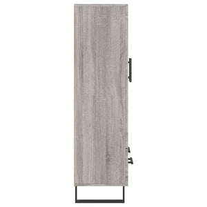 Ντουλάπα Γκρι Sonoma 69,5 x 31 x 115 εκ. από Επεξεργασμένο Ξύλο - Pakobazaar