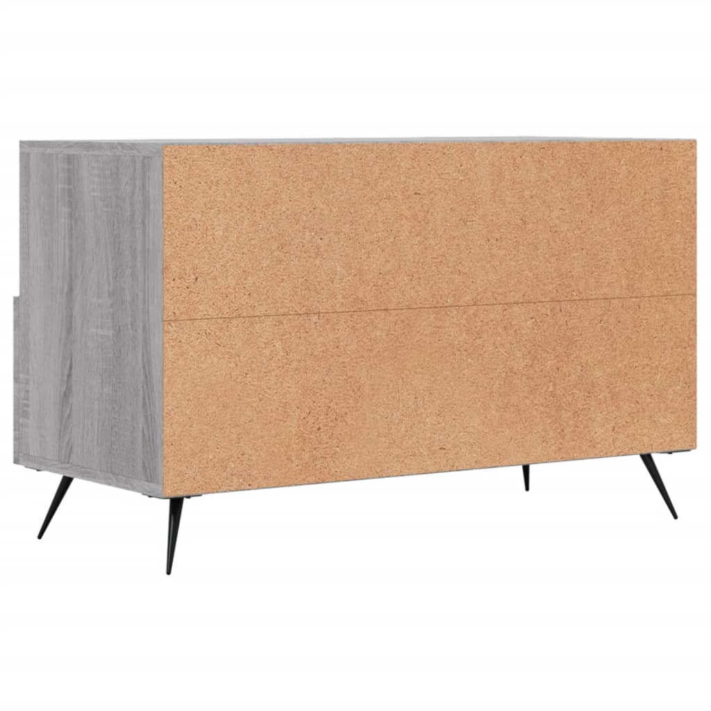 Έπιπλο Τηλεόρασης Γκρι Sonoma 80x36x50 εκ. από Επεξεργ. Ξύλο