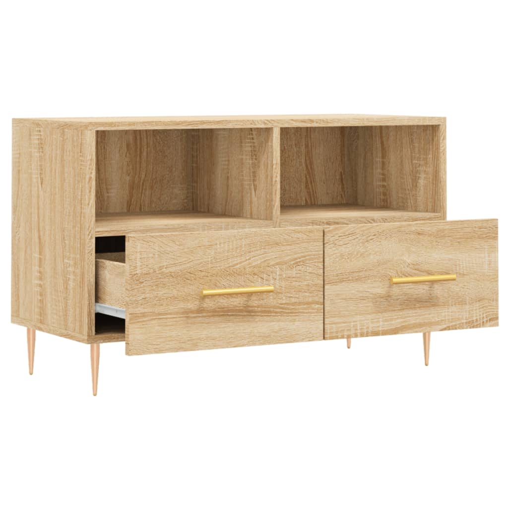 Έπιπλο Τηλεόρασης Sonoma Δρυς 80x36x50 εκ. Επεξεργασμένο Ξύλο
