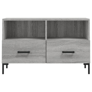 Έπιπλο Τηλεόρασης Γκρι Sonoma 80x36x50 εκ. από Επεξεργ. Ξύλο