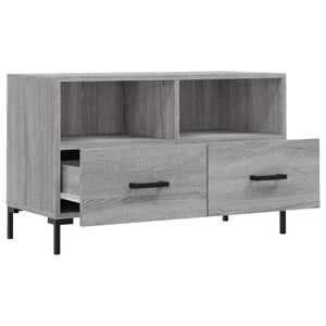 Έπιπλο Τηλεόρασης Γκρι Sonoma 80x36x50 εκ. από Επεξεργ. Ξύλο