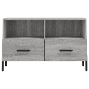 Έπιπλο Τηλεόρασης Γκρι Sonoma 80x36x50 εκ. από Επεξεργ. Ξύλο