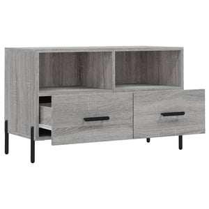 Έπιπλο Τηλεόρασης Γκρι Sonoma 80x36x50 εκ. από Επεξεργ. Ξύλο