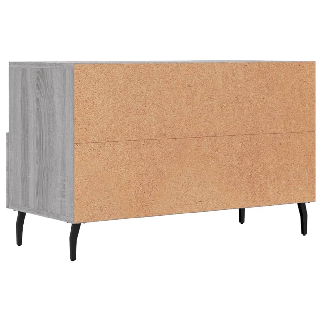 Έπιπλο Τηλεόρασης Γκρι Sonoma 80x36x50 εκ. από Επεξεργ. Ξύλο