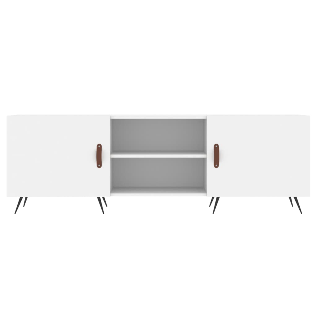 Έπιπλο Τηλεόρασης Λευκό 150x30x50 εκ. από Επεξεργασμένο Ξύλο - Pakobazaar