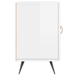 Έπιπλο Τηλεόρασης Γυαλ. Λευκό150x30x50εκ.Επεξεργασμένο Ξύλο - Pakobazaar