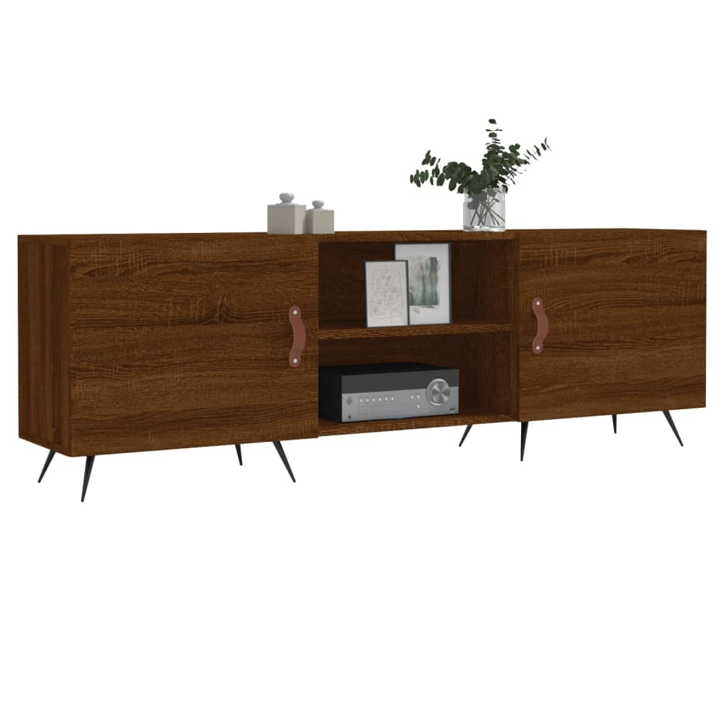 Έπιπλο Τηλεόρασης Καφέ Δρυς 150x30x50 εκ. Επεξ. Ξύλο
