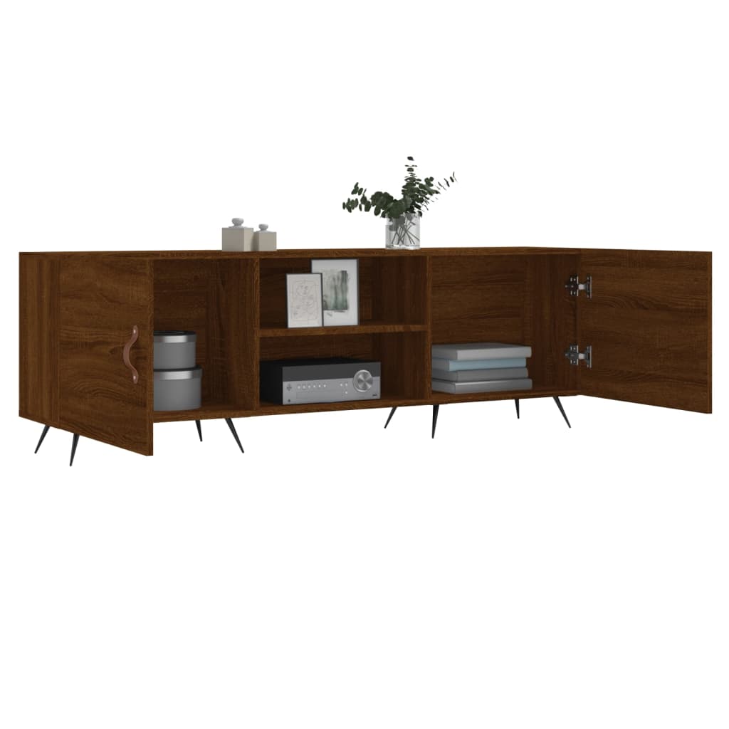 Έπιπλο Τηλεόρασης Καφέ Δρυς 150x30x50 εκ. Επεξ. Ξύλο