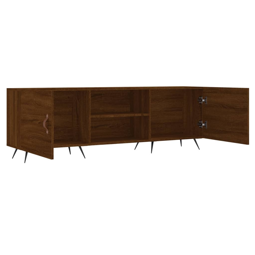 Έπιπλο Τηλεόρασης Καφέ Δρυς 150x30x50 εκ. Επεξ. Ξύλο