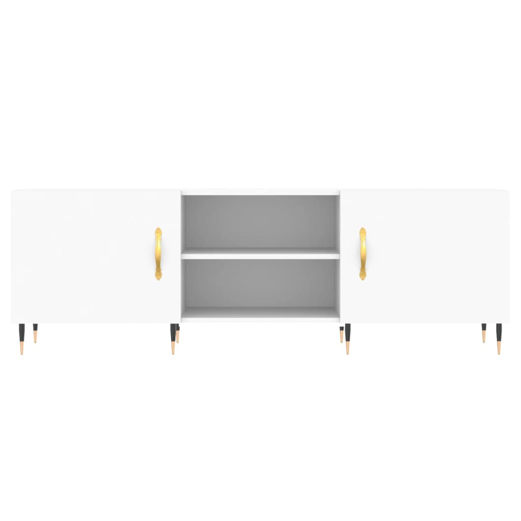 Έπιπλο Τηλεόρασης Λευκό 150x30x50 εκ. από Επεξεργασμένο Ξύλο - Pakobazaar