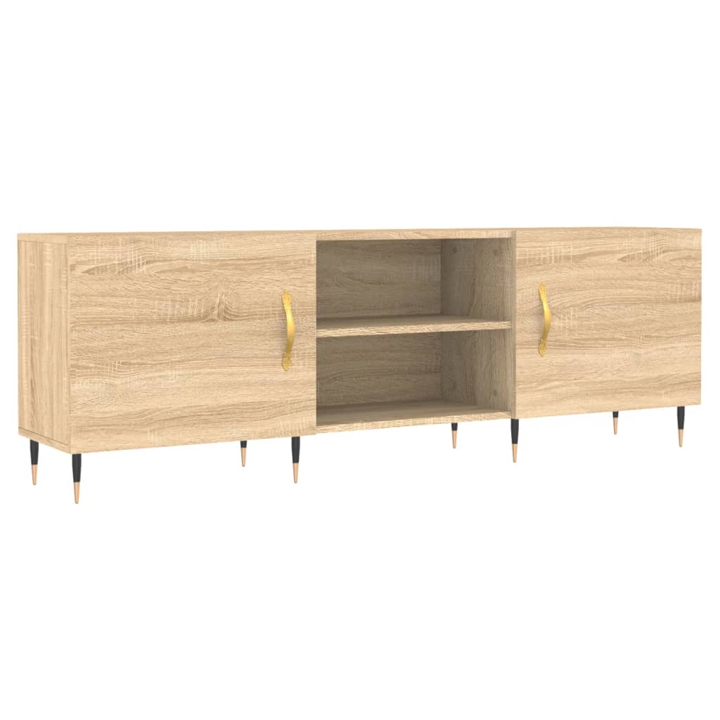 Έπιπλο Τηλεόρασης Sonoma Δρυς 150x30x50 εκ. Επεξεργασμένο Ξύλο - Pakobazaar