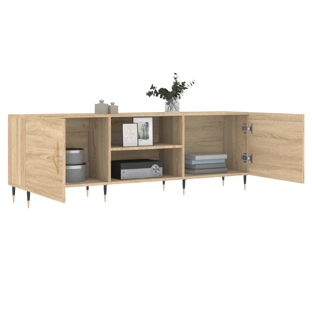 Έπιπλο Τηλεόρασης Sonoma Δρυς 150x30x50 εκ. Επεξεργασμένο Ξύλο - Pakobazaar