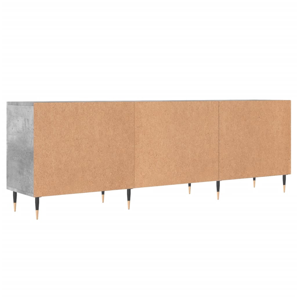 Έπιπλο Τηλεόρασης Γκρι Σκυροδέματος 150x30x50 εκ. Επεξ. Ξύλο - Pakobazaar